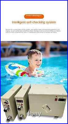 Premium Pool Heat Pump Pool & Spa Super Quiet Swimming Heater 53000 BTU Digital