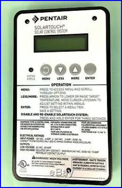REAL NEWEST VERSION! Pentair SOLARTOUCH 521590 from 521592 Solar Control Unit