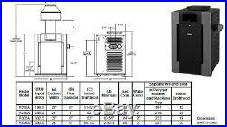 Raypak Digital 333,000 BTU Natural Gas Pool Spa Heater P-R336A-EN-C 009218 NEW