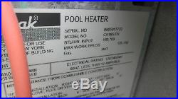 Raypak RP 2100 Swimming Pool Heater 180,700 BTU Model CR185 EN Natural Gas Used