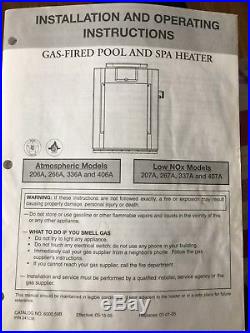 Raypak Swimming pool Heater Natural Gas