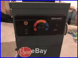 Rheem Raypak SpaPak Model M-1102-2 Electric Spa Heater 11 kW 240/60