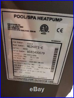 Rheem pool spa heater M6350TI-E