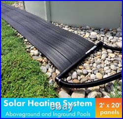 S120U Universal Solar Pool Heater 2 by 20-Feet, Black 2 x 20