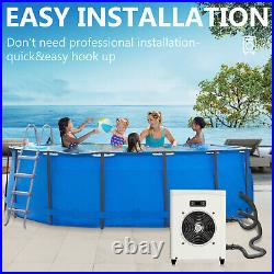 SLSY Pool Water Heater for Above Ground Pools Pool Heat Pump 14300BTU/hr 2700GAL