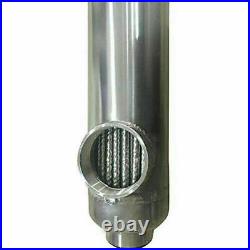 Salt Water Heat Exchanger 600kBtu Titanium Opposite Side 2 1/2 2FPT