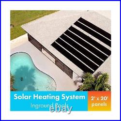 Smart Pool S601 Inground Pool Solar Heating System, Includes Two 2' x 20' Pan