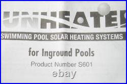 Smart Pool S601 Inground Pool Solar Heating System Set Of 2 Panels w Fasteners