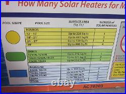 Solar Heat H2O 70203 Above & In-Ground Pool Solar Heater in Box VGC
