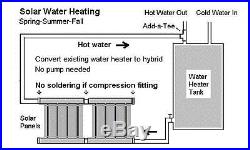 Solar Hot Water Heater Collector Panel_Convert Water/Pool/Spa Heater to Hybrid