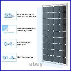 Solar Panel 200 Watt 12 Volt High-Efficiency Mono for Marine Rooftop Farm Single
