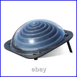 Solar Pool Heater Above Ground Domed Solar Powered Swimming Pool Black US SHIP