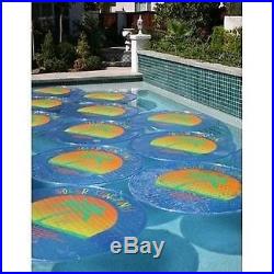 Solar Sun Rings Palm Tree Pattern Solar Pool Heating Cover 6 Pack