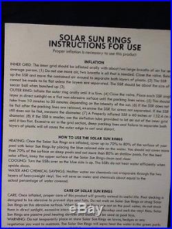 Solar sun swimming pool rings