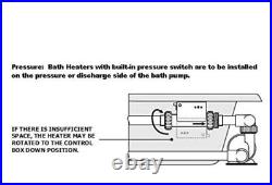 SpaGuts 25-150-0001 Bath Heater Kit, 1.5KW, 110V, 7 x 1.5, Pressure