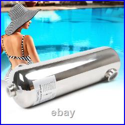 Stainless Steel Heat Exchanger Recovery Swimming Pool Heater 1 1/2 Fpt Port