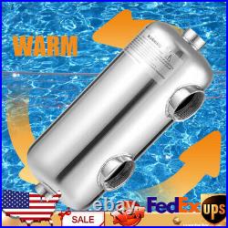 Stainless Steel Pool Heat Exchanger Heat Recovery Pool Heater For Spas 25 L/min