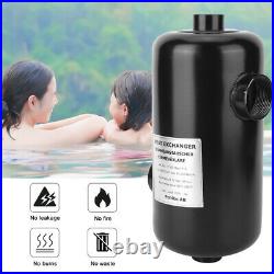 Stainless Steel Swimming Pool Heat Exchanger Heater Pool Thermostat+ Gift