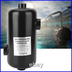 Stainless Steel Swimming Pool Heat Exchanger Heater Pool Thermostat+ Gift