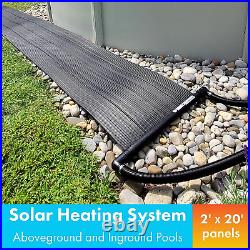 SunHeater S120U Universal Solar Pool Heater 2 by 20-Feet Black 2 x 20