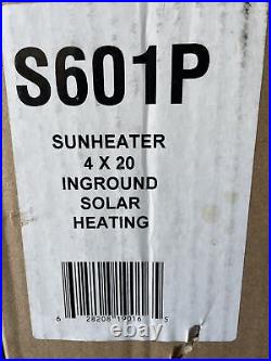 SunHeater S601P Universal Solar Pool Heater 4 by 20-Feet, Black