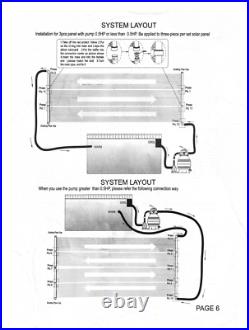 Sun Solar Energy Swimming Pool Water Heater Heating Tube Collector Panel Kit
