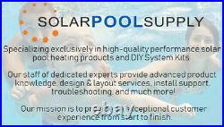 SwimEasy 2-Pack High-Performance Solar Pool Heater Panel, 4'X12' / 1.5 Header
