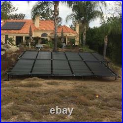 SwimEasy 2-Pack High-Performance Solar Pool Heater Panel, 4' X 12' / 2 Header