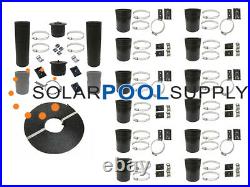 SwimEasy High-Performance DIY Solar Pool Heater System Kit, 5-4x10 / 1.5 Header