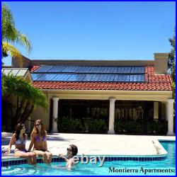 SwimLux Semi-Glazed Solar Pool Heater Panel, Significant High-Energy Performance