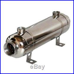 Swimming Pool Heat Exchanger Pool, Solar, Wood Boiler, Shell and Tube, SS316L