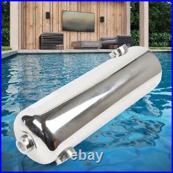 Swimming Pool Heat Exchanger Shell Tube Spa 260kBtu Pool Heater 2 Fixed Bracket