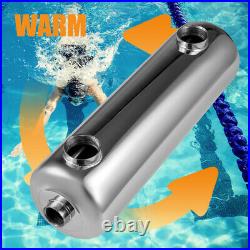 Swimming Pool Heat Exchanger Stainless Steel 400kBtu/ hr for Spa Water Exchange