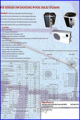 Swimming Pool Heater- Electric Heat PumP-SMALL 55 k BTU