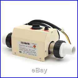 TOP 2KW 220V Swimming Pool & Bath SPA Hot Tub Electric Water Heater Thermostat