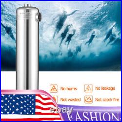 Tube and Shell Heat Exchanger 400kBtu 304 Stainless Steel for Spa Heat Recovery