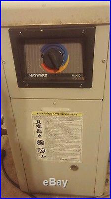 Used Hayward 100K Natural Gas Swimming Pool Spa Heater H100ID1 great deal