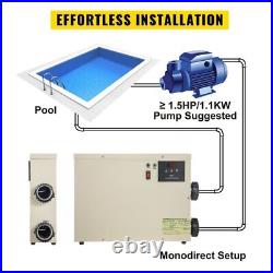 VEVOR 11KW Electric Swimming Pool Water Heater Thermostat 240V Hot Tub Spa