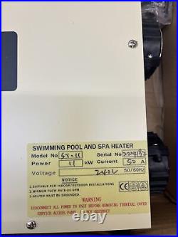 VEVOR 11KW Electric Swimming Pool Water Heater Thermostat Hot Tub Spa 240V