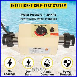 VEVOR 2KW Electric Swimming Pool Water Heater Thermostat Mini Hot Tub Spa 220V