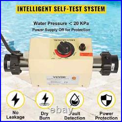 VEVOR 3KW 220V Swimming Pool Heater Hot Tub Electric Water Heater Thermostat USA
