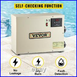 VEVOR Electric Water Heater 5. KW 240V Swimming Pool Bath SPA Hot Tub New Digital