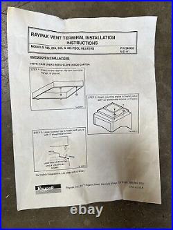 Versa 403 & 405b/c heater stackless top kit outdoor (raypak 003714)